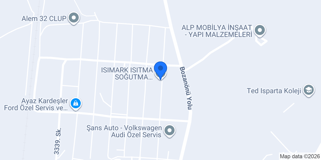 ISIMARK ISITMA SOĞUTMA SİSTEMLERİ konumu