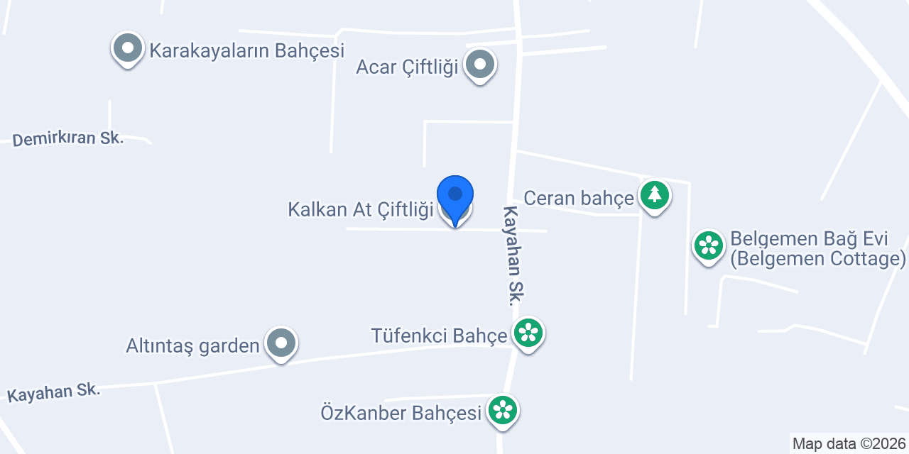 Kalkan At Çiftliği konumu