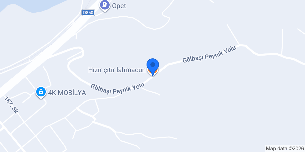 Hızır çıtır lahmacun konumu