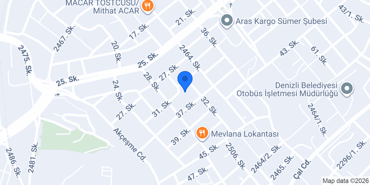 Erçelik Oto Döşeme konumu