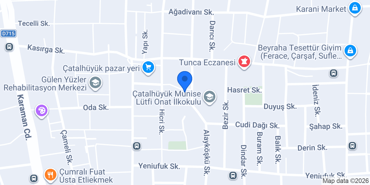 Büyük Konya Jeneratör konumu