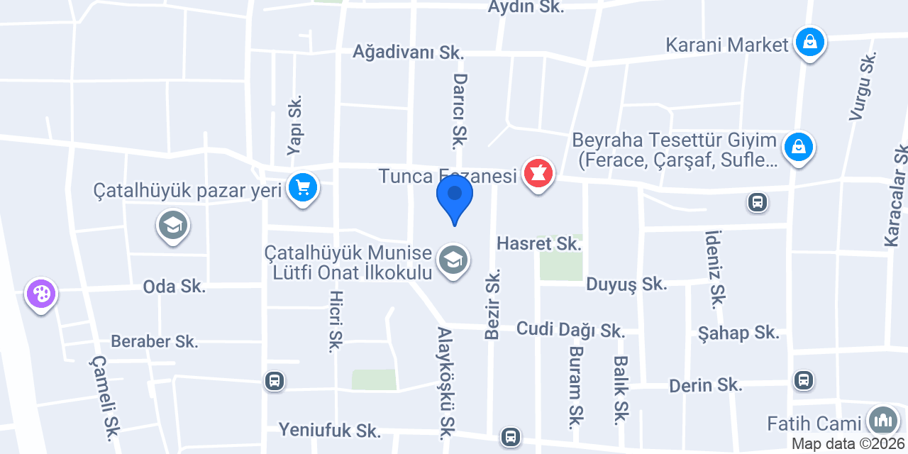 Çatalhüyük KOMEK Kurs Merkezi konumu