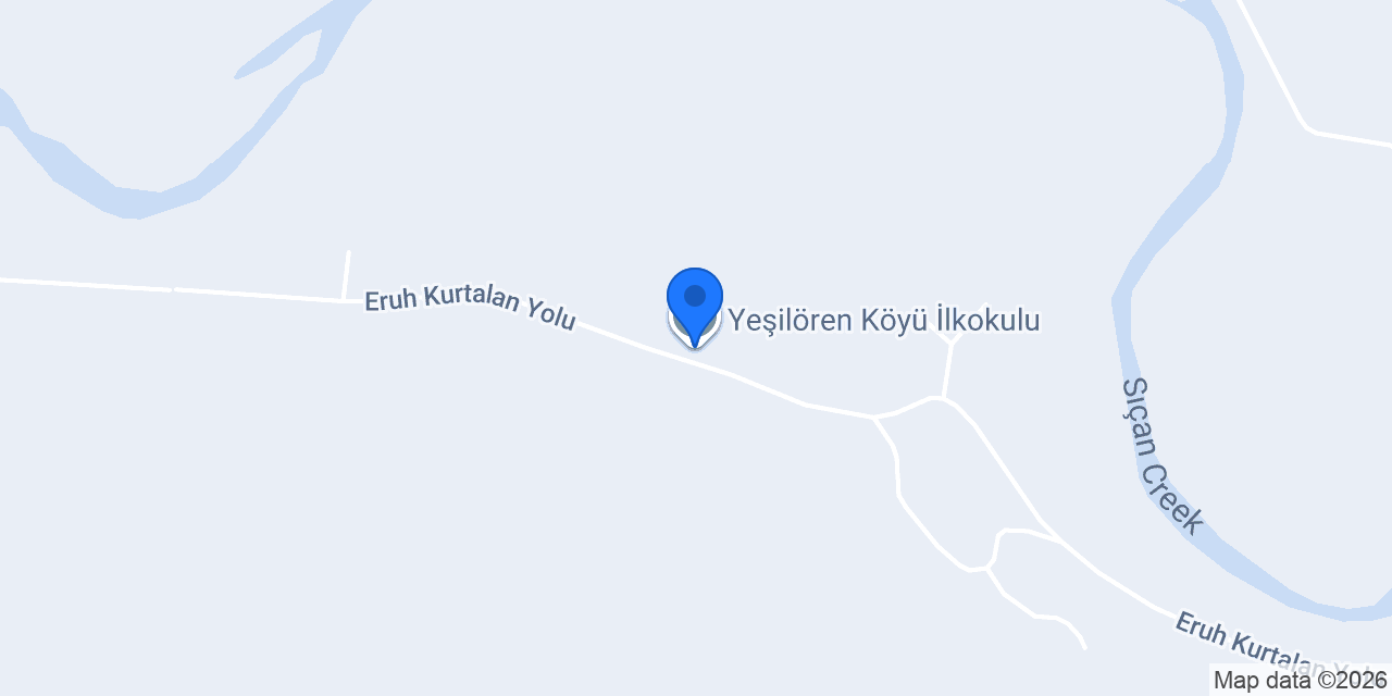 Yeşilören Köyü İlkokulu konumu