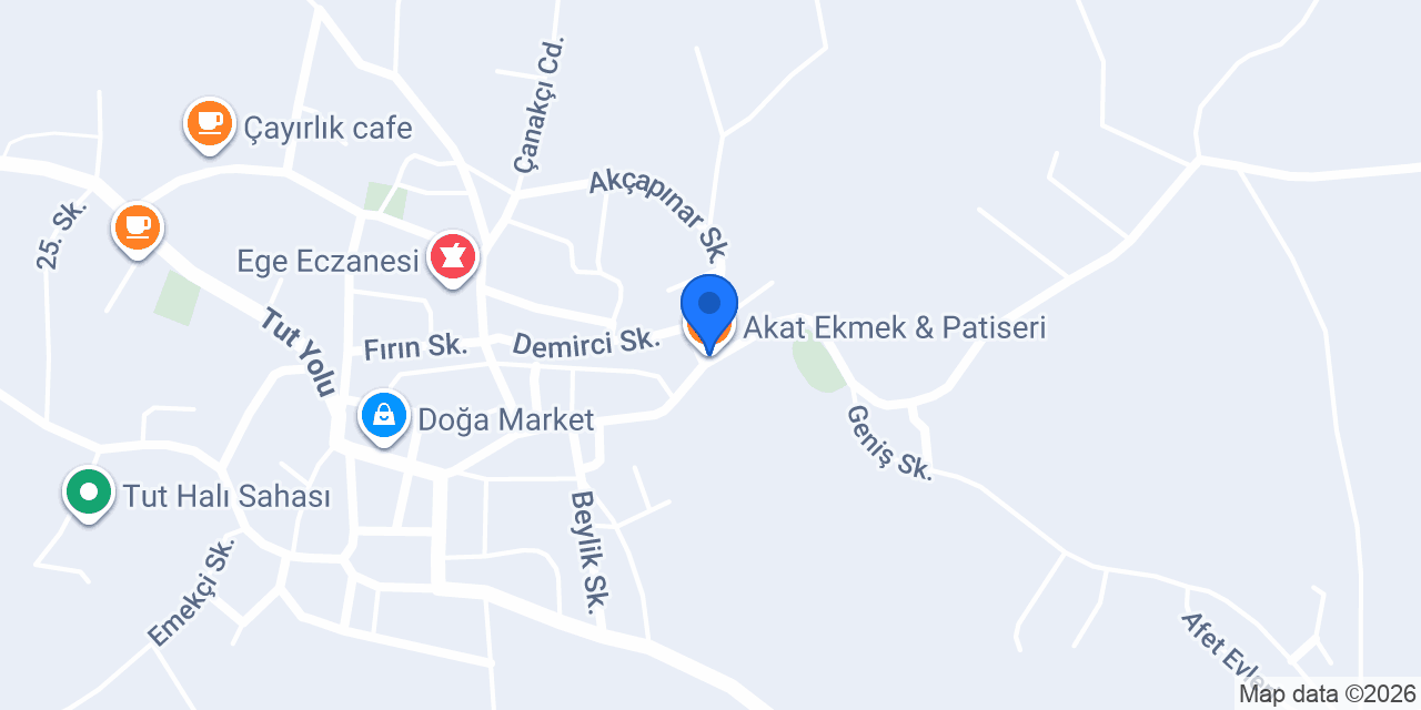 Akat Ekmek & Patiseri konumu