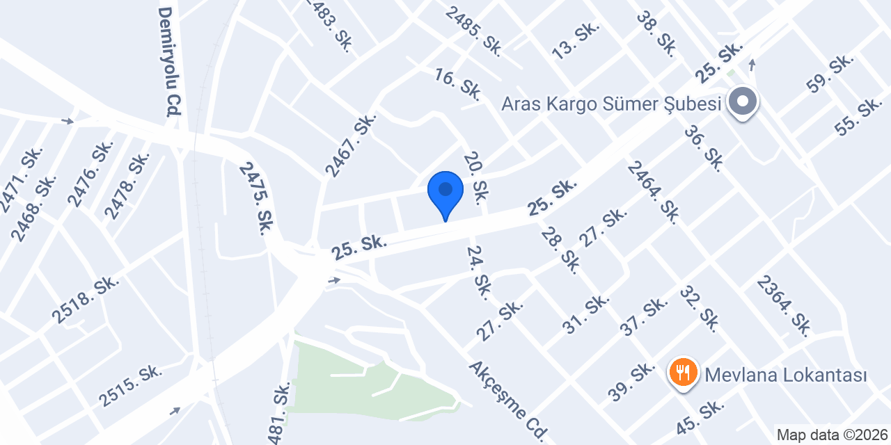 Yapı Kredi - Sümer Şubesi konumu
