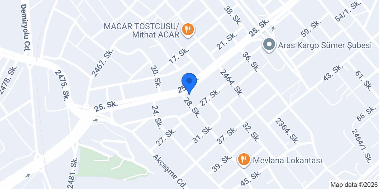 AKM Oto Lastik Aksesuar konumu