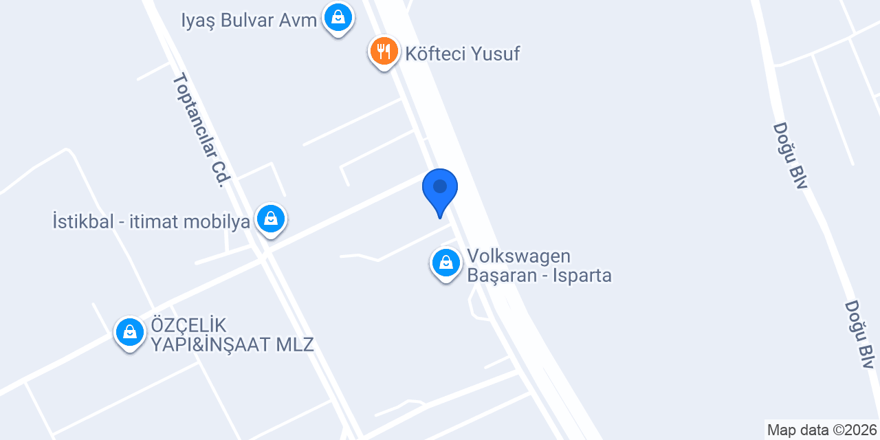 Audi - Başaran Otomotiv konumu