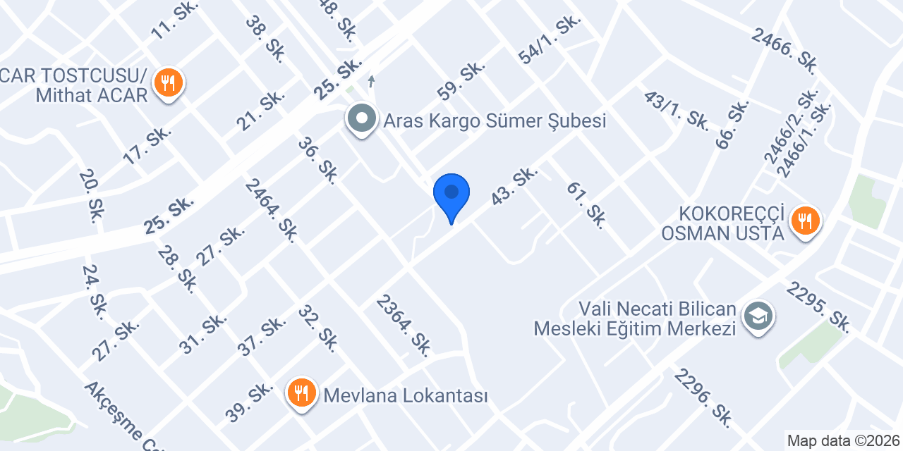 Hilal Lokantası konumu