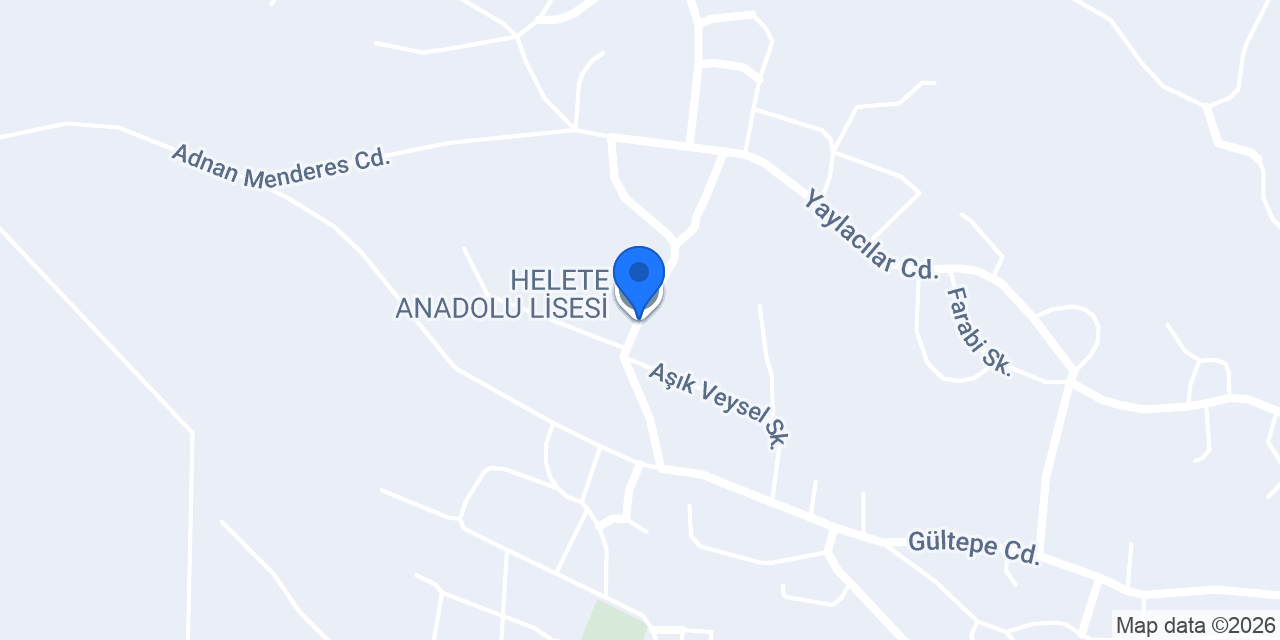 HELETE ANADOLU LİSESİ konumu