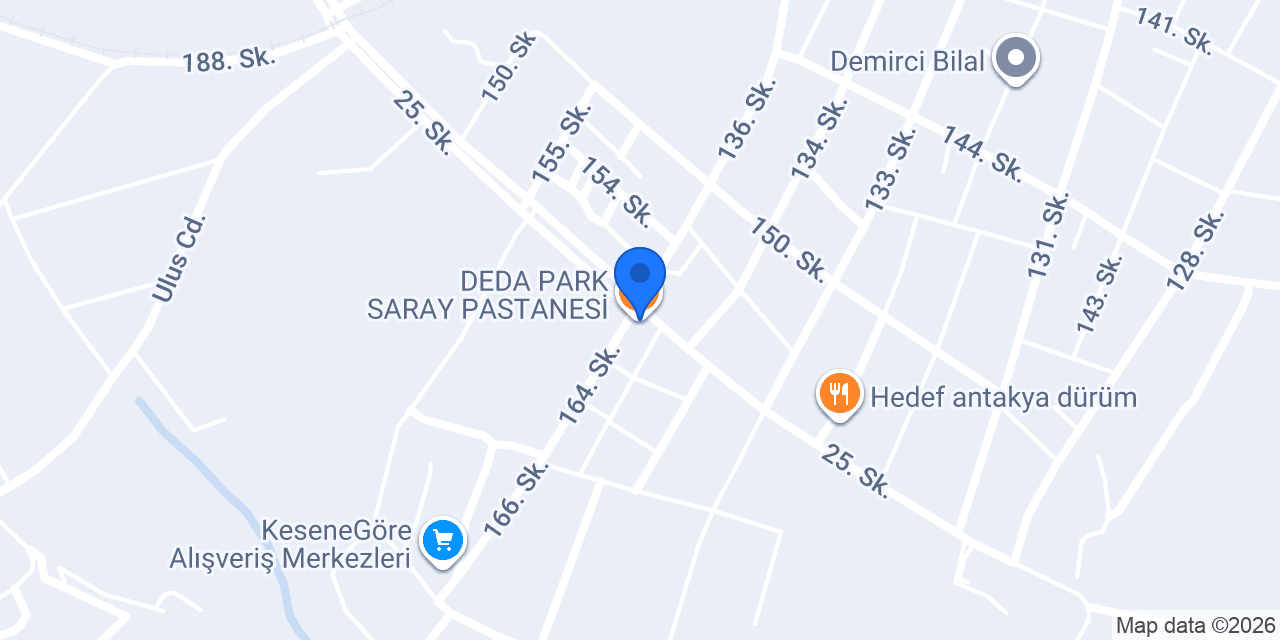 DEDA PARK SARAY PASTANESİ konumu