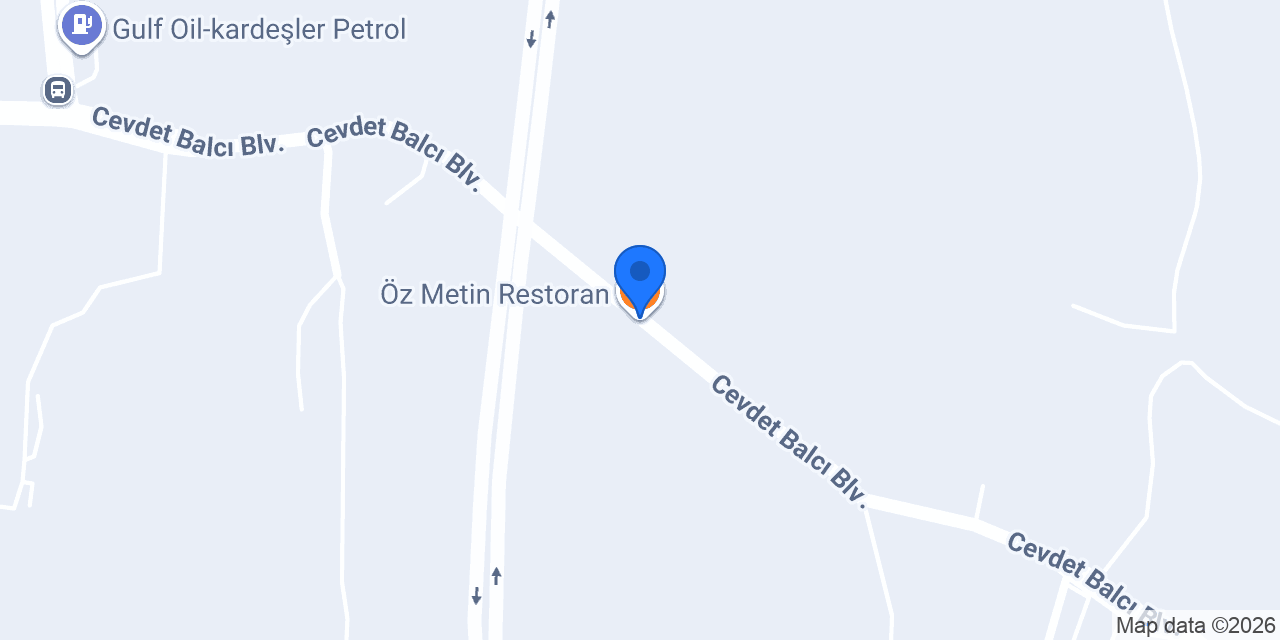 Öz Metin Restoran konumu