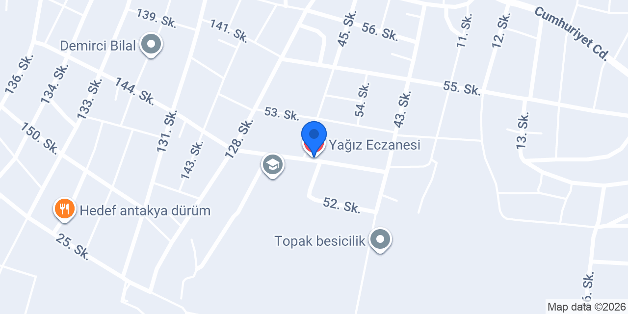 Yağız Eczanesi konumu