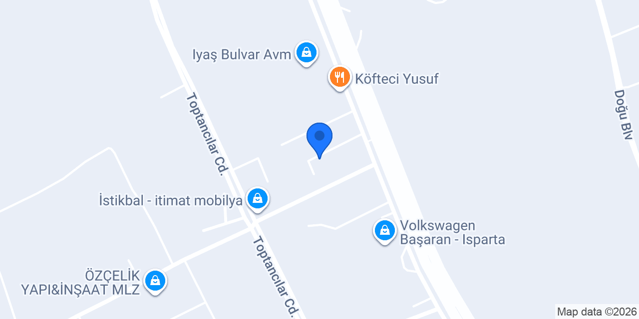 Isparta Hayırlar Kuran Kursu konumu