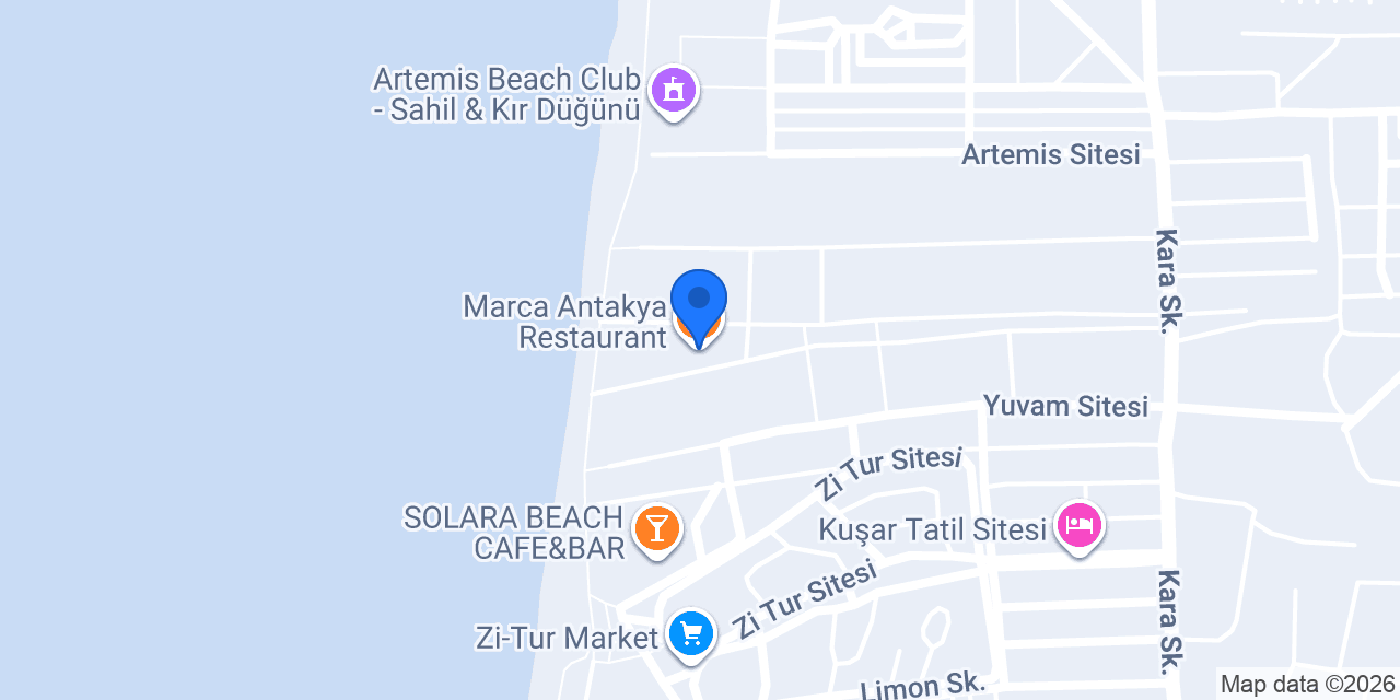 Marca Antakya Restaurant konumu