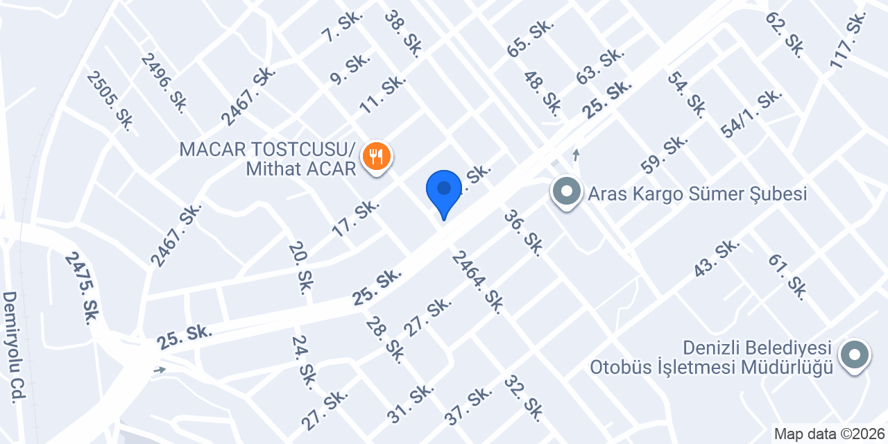 MOD MURAT OTO DENİZLİ konumu