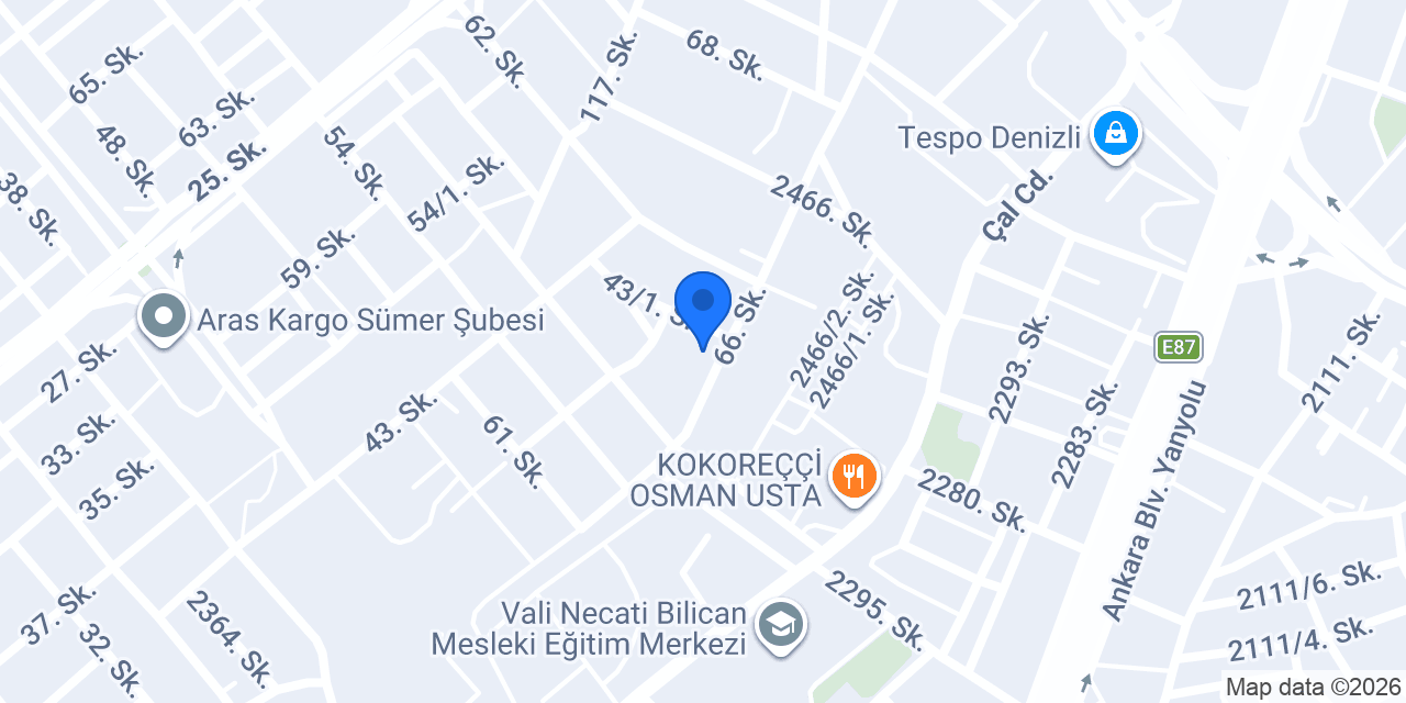 Cevher Cam konumu