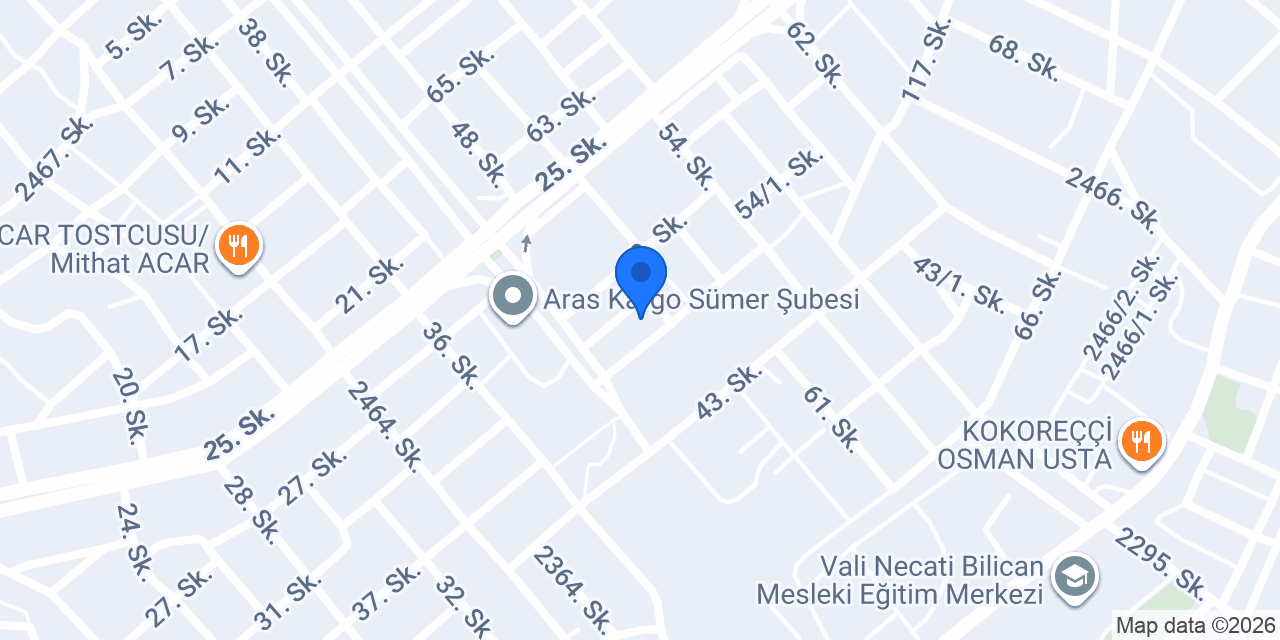 Dedeşoğlu Diferansiyel Ayar Servisi konumu
