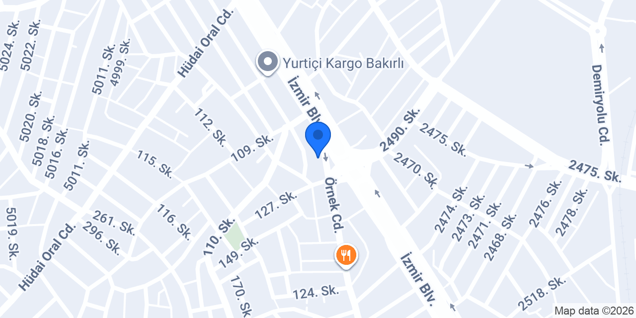 Albaraka Türk Denizli Sanayi Şubesi konumu