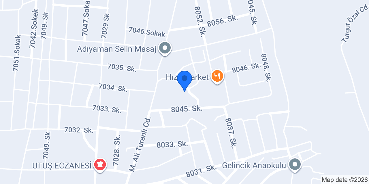 Mevlana İlkokulu konumu