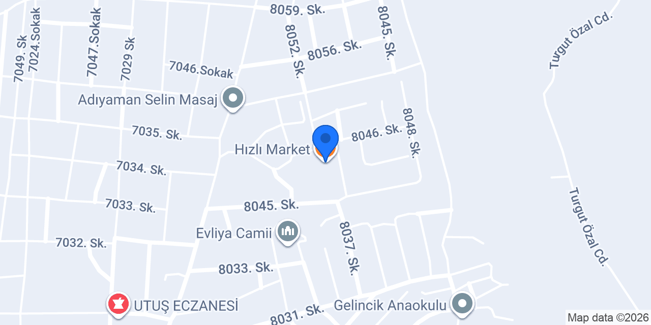 Hızlı Market konumu