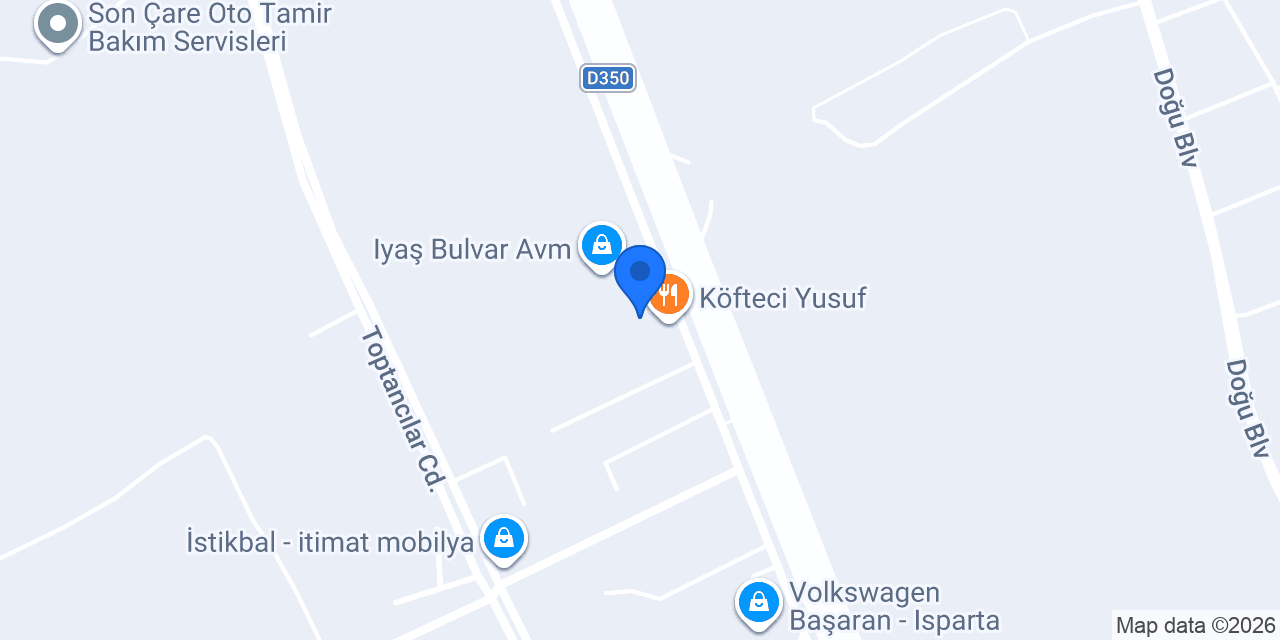 Terra Pizza - Bulvar AVM konumu