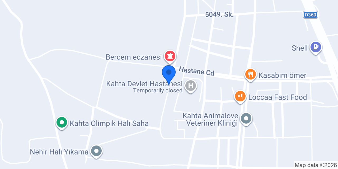 Damla Eczanesi Kahta konumu