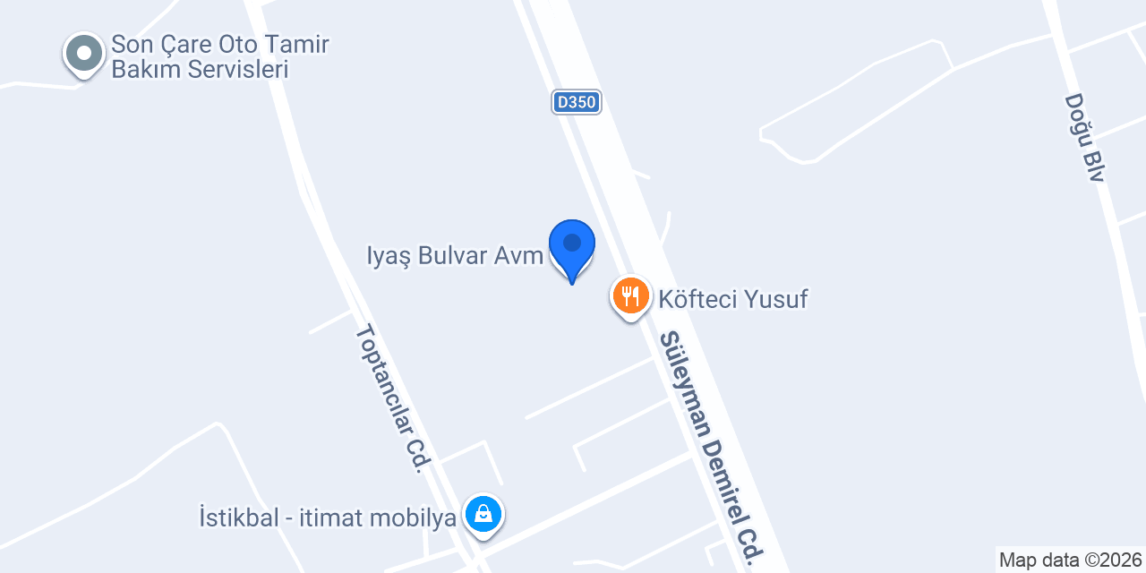 ebebek Isparta İyaş Bulvar konumu
