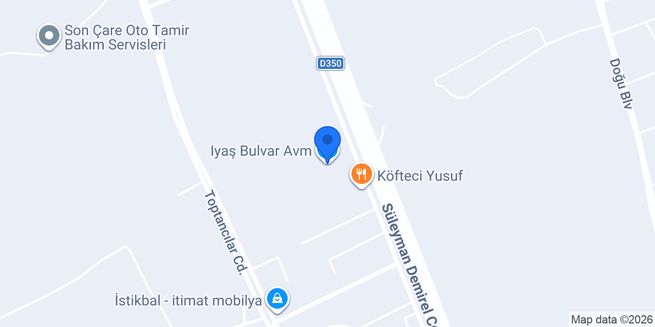 Iyaş Bulvar Avm konumu