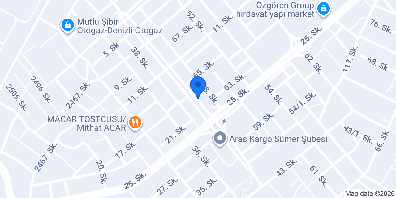 Filli Boya Özgüven Ticaret konumu