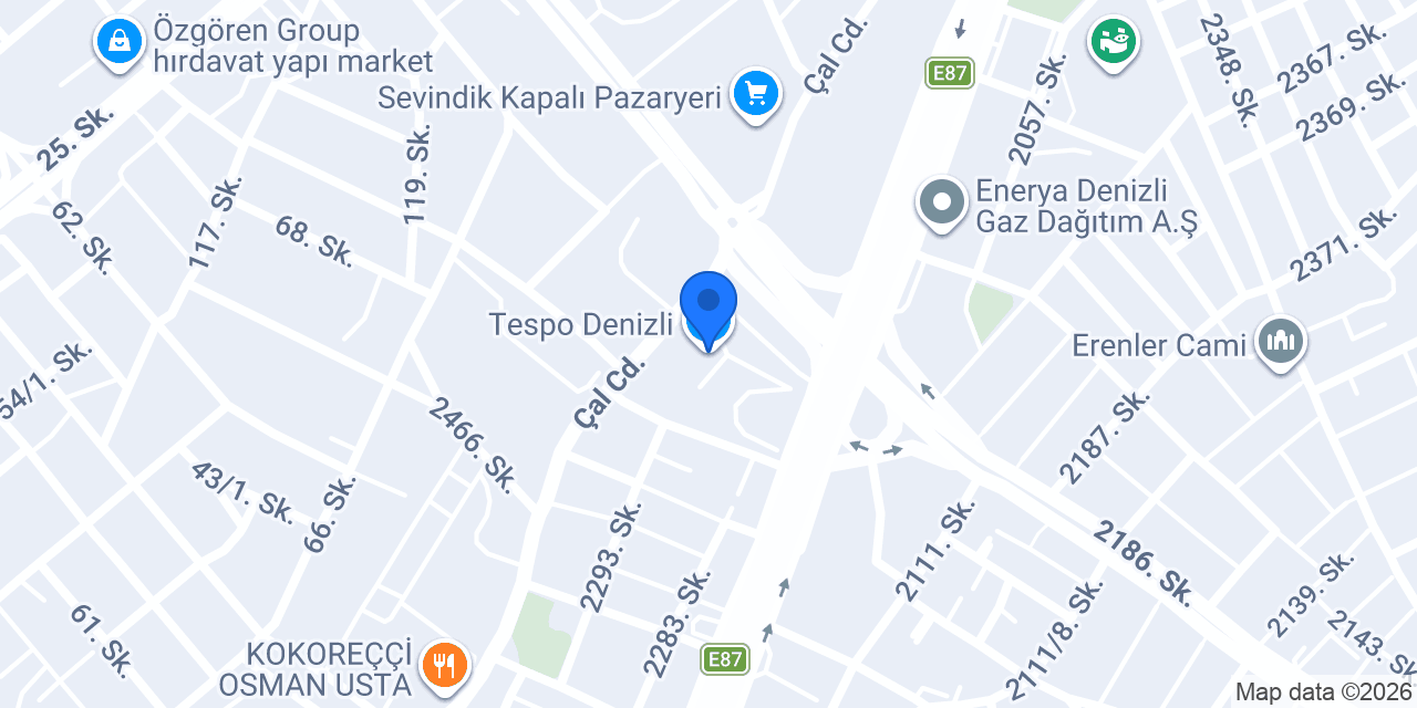 Tespo Denizli konumu