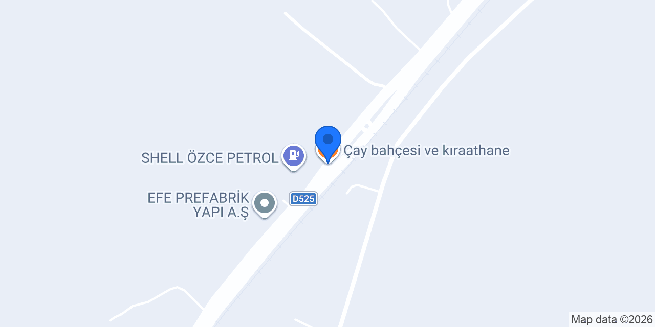 Çay bahçesi ve kıraathane konumu