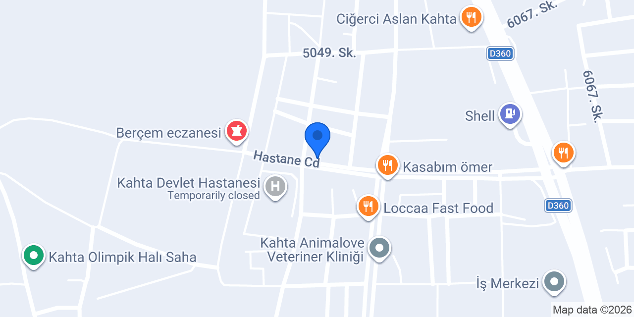 Oktay Usta Yemek Salonu konumu