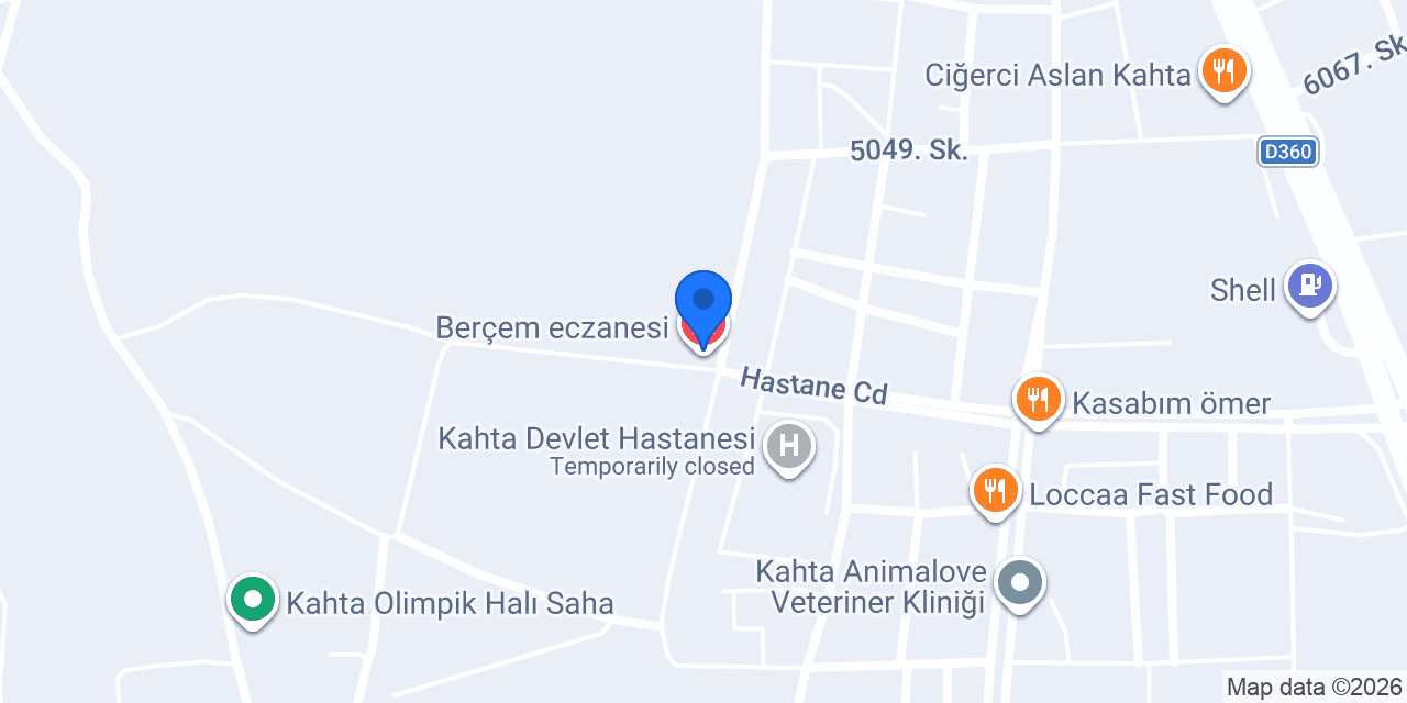 Berçem eczanesi konumu