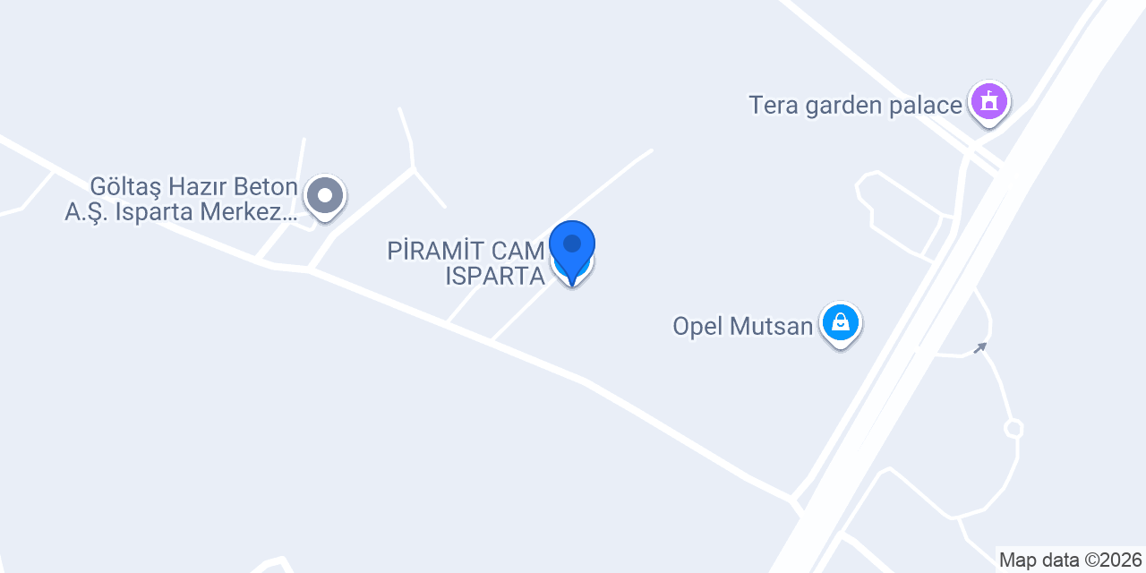 PİRAMİT CAM ISPARTA konumu