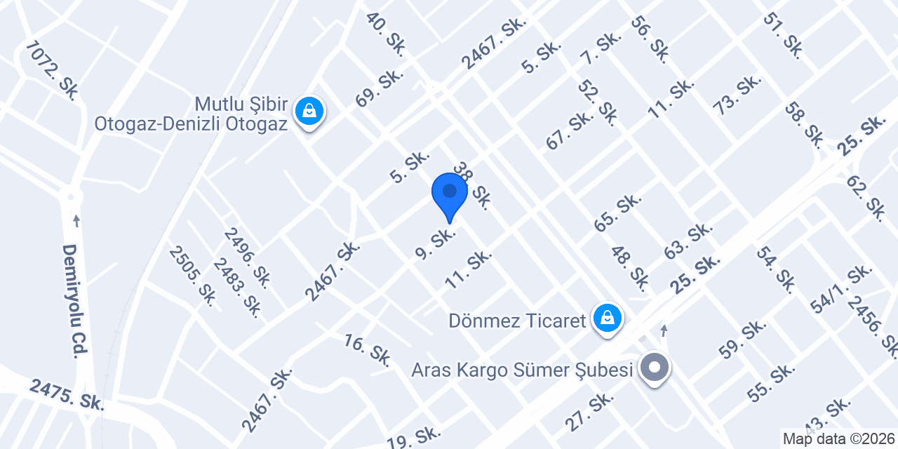 Denizli Kale Egsoz&Radyatör konumu