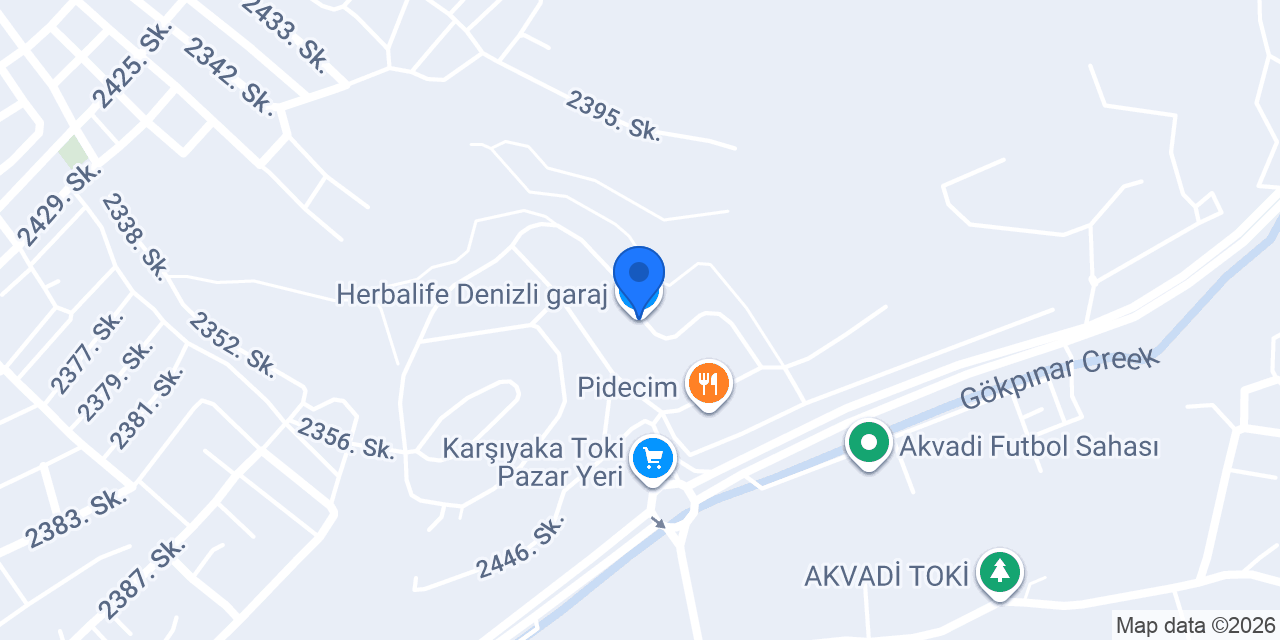Herbalife Denizli garaj konumu