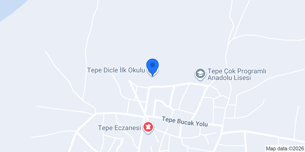 Tepe Dicle İlk Okulu konumu
