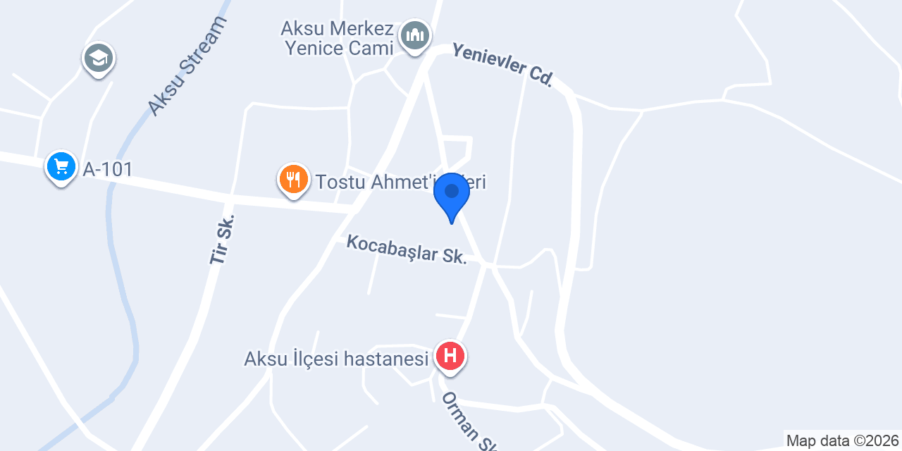 Aksu Çok Programlı Lisesi konumu