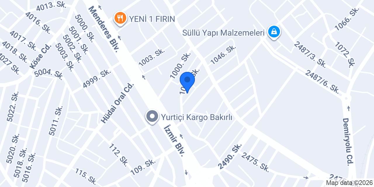 Denizli İç Dekorasyon konumu