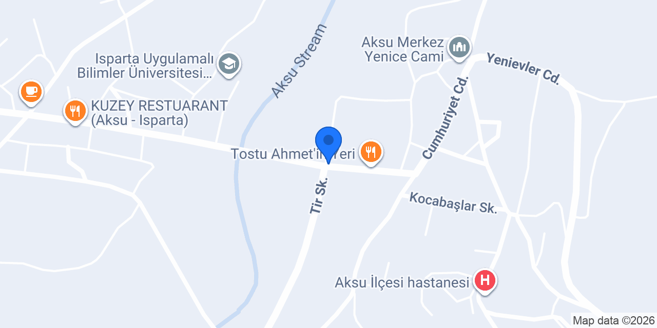 Aksu İlçe Milli Eğitim Müdürlüğü konumu