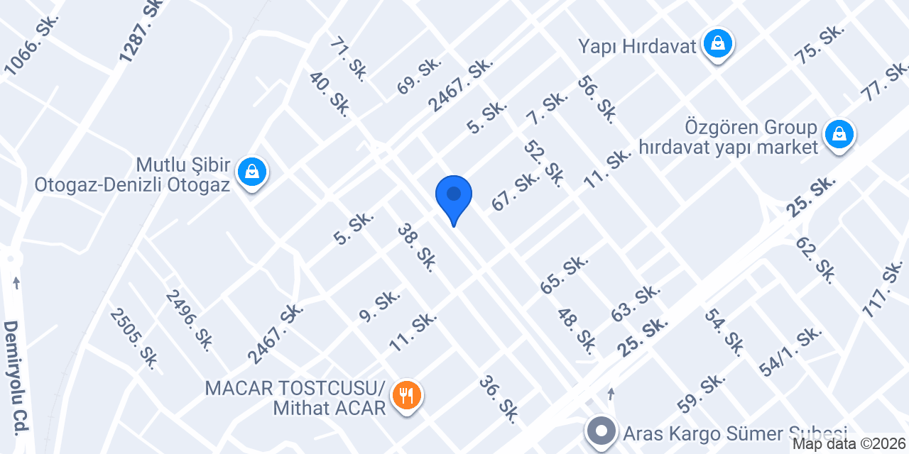Özen oto konumu