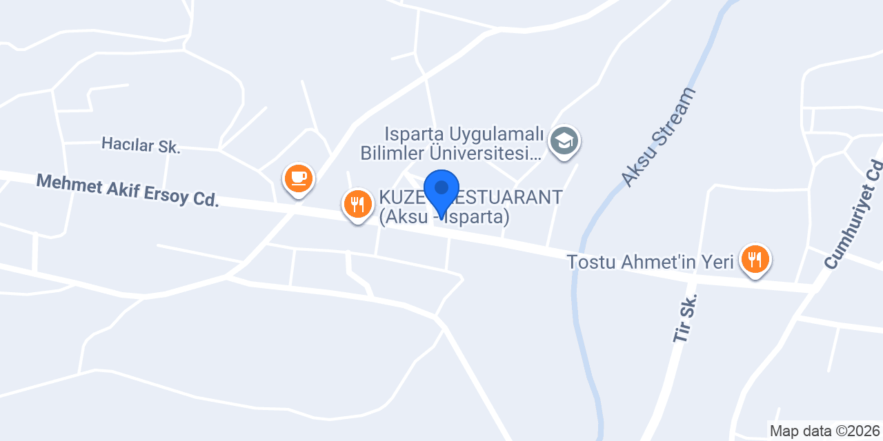 Aksu Belediyesi konumu