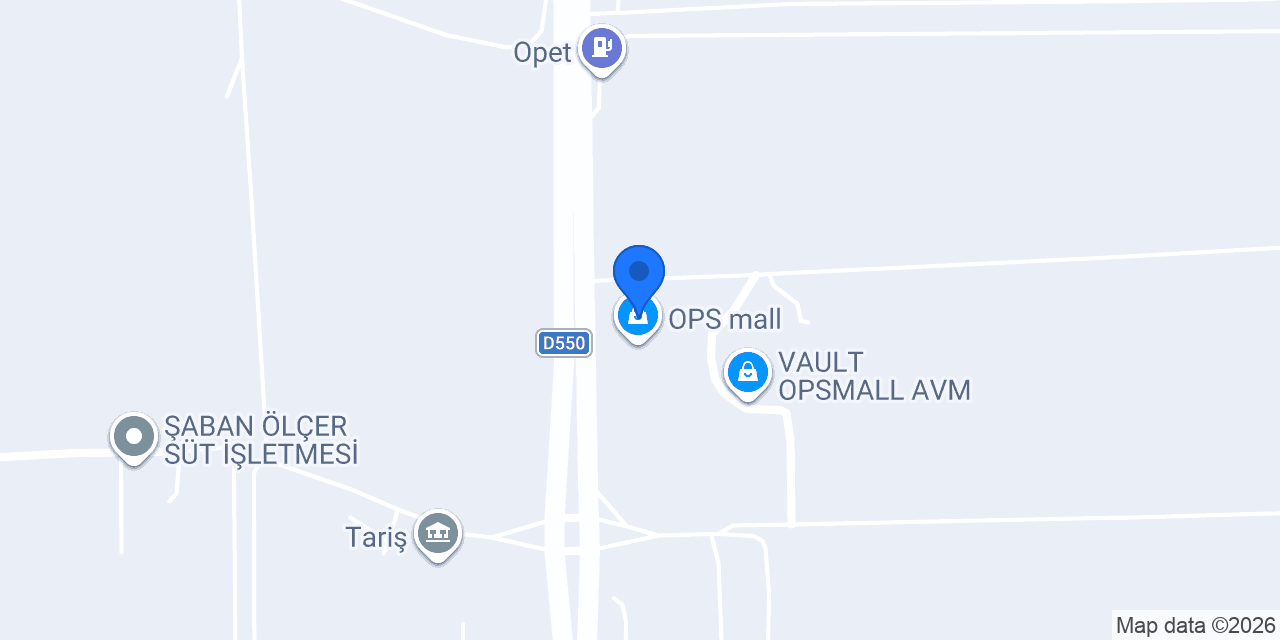OPS Mall AVM Bursa Kebap Evi konumu