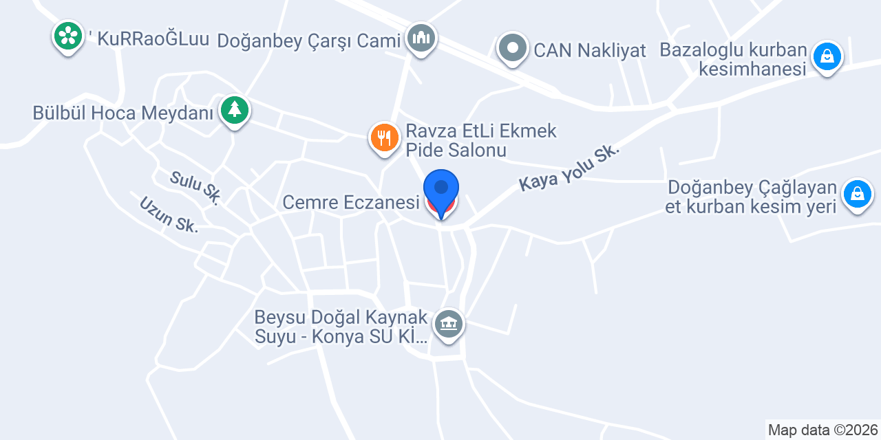 Cemre Eczanesi konumu