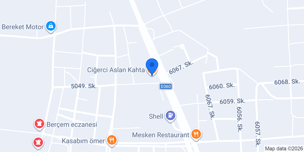 Ciğerci Aslan Kahta konumu