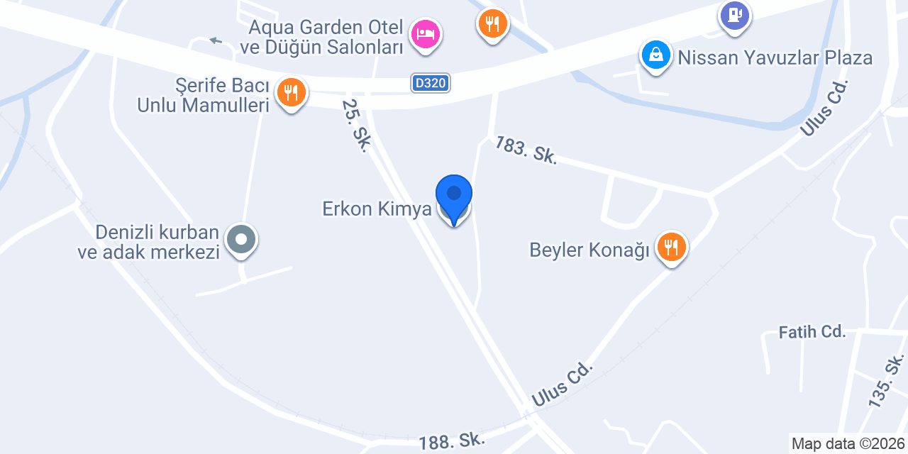 Erkon Kimya konumu