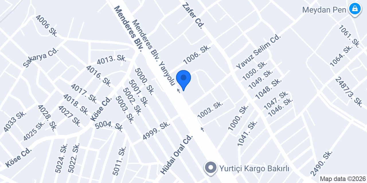 Çakıroğlu Hırdavat konumu