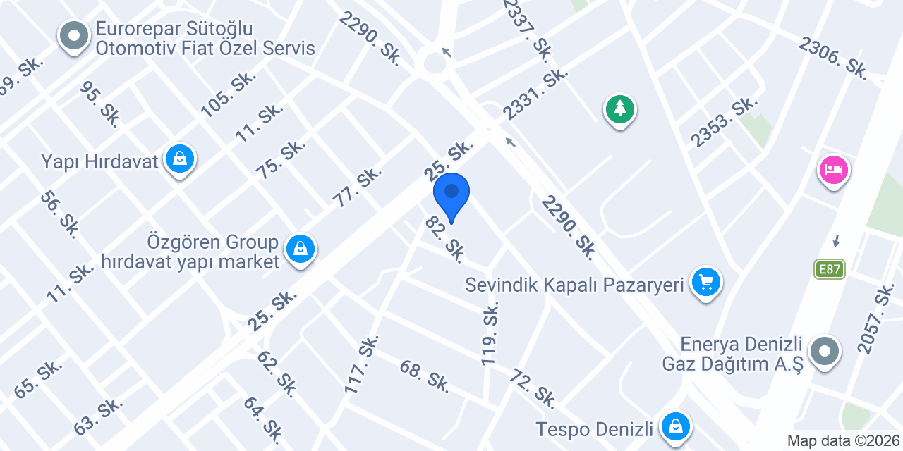 Denizli Palet konumu