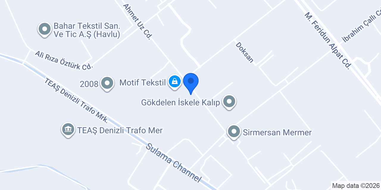 Gülteks Tekstil konumu