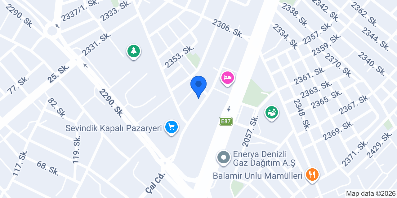 Denizli Horizon konumu